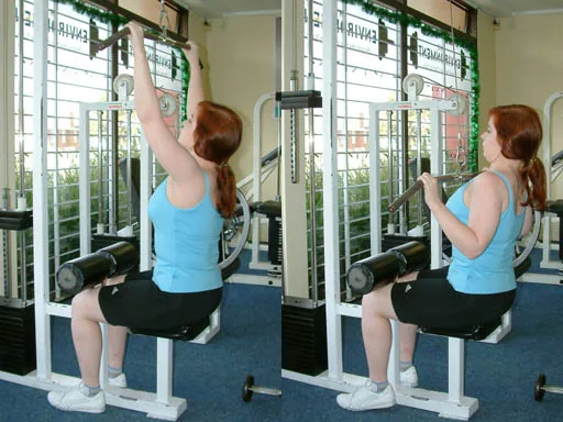 Lat Machine / Lat Pulldown gerçek ekipman veya hareket örneği