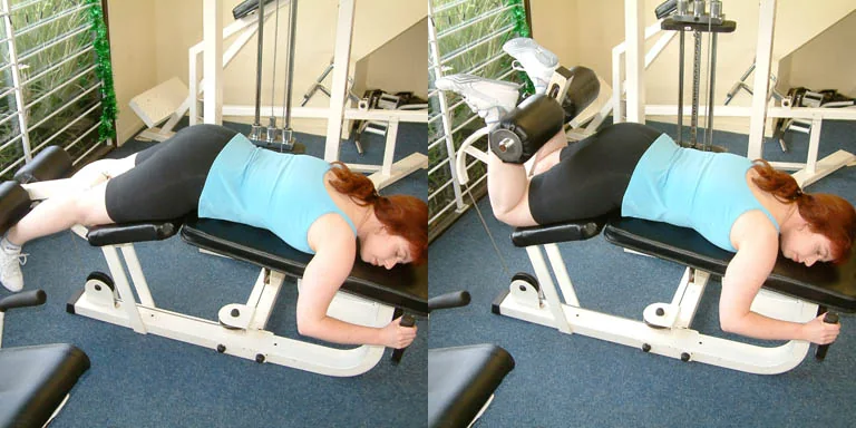 Leg Curl gerçek ekipman veya hareket örneği